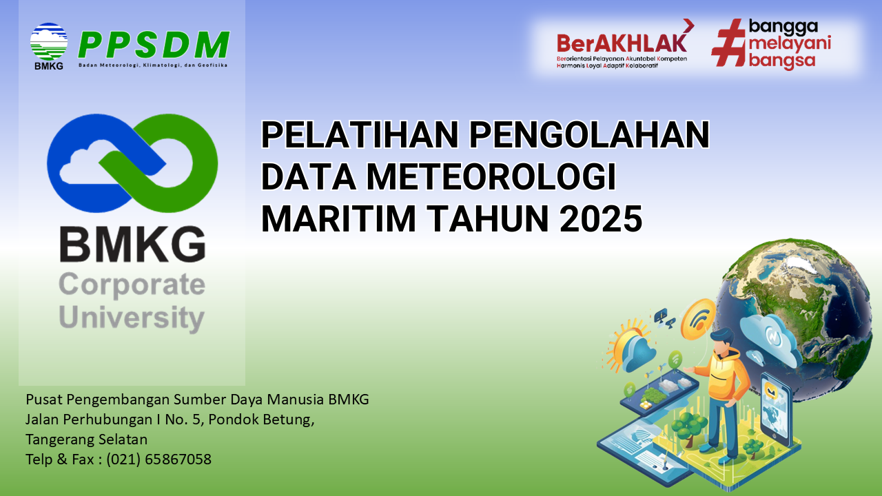 Pelatihan Teknis Pengolahan Data Meteorologi Maritim Tahun 2025 (Online)