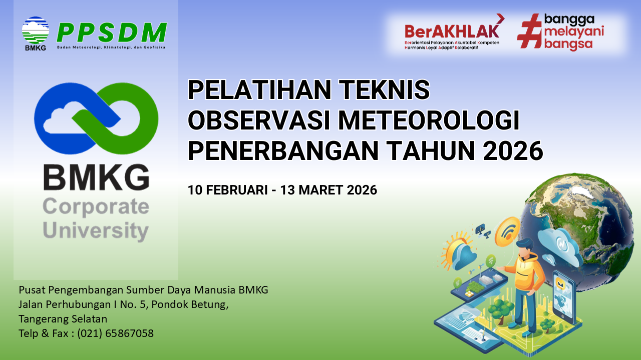 Pelatihan Teknis Observasi Meteorologi Penerbangan Tahun 2026