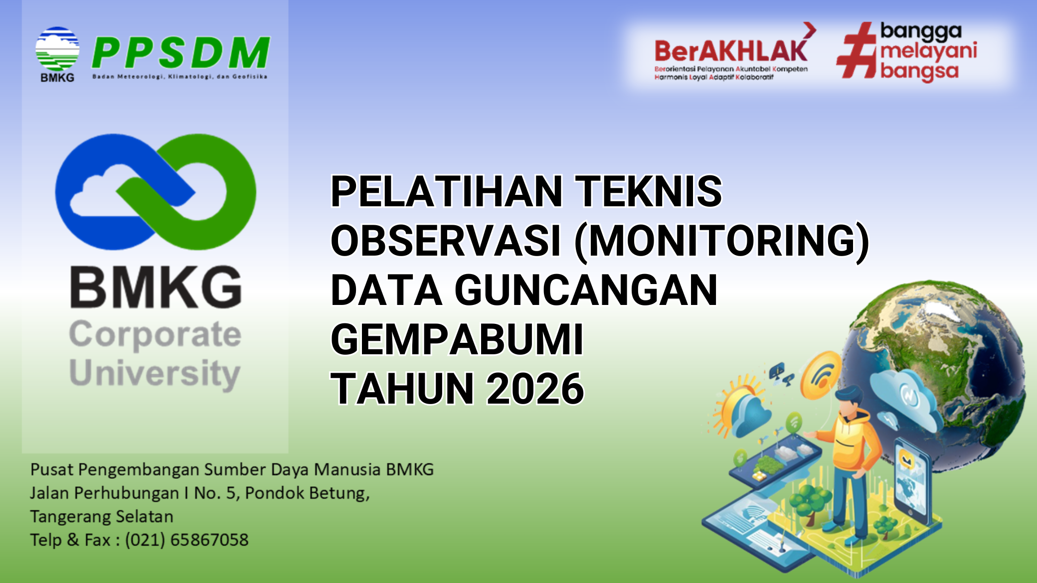 Pelatihan Teknis Observasi (Monitoring) Data Guncangan Gempabumi Tahun 2026