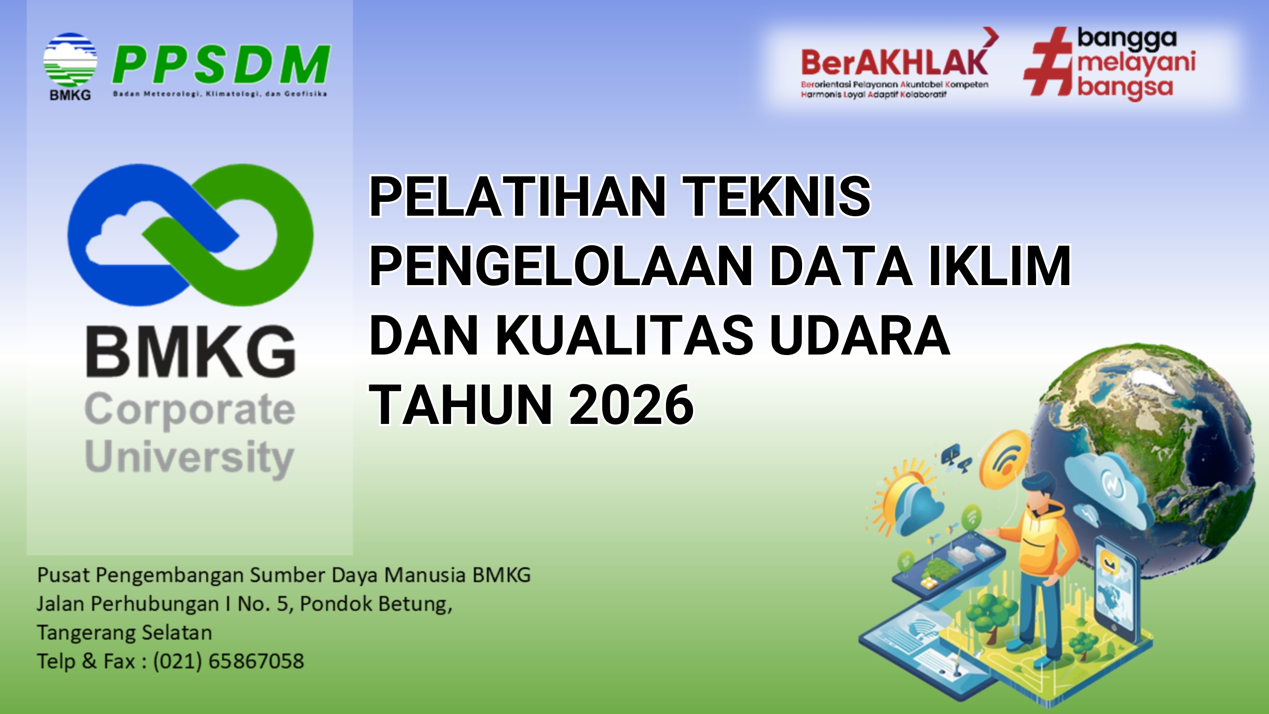 Pelatihan Teknis Pengelolaan Data Iklim dan Kualitas Udara Tahun 2026
